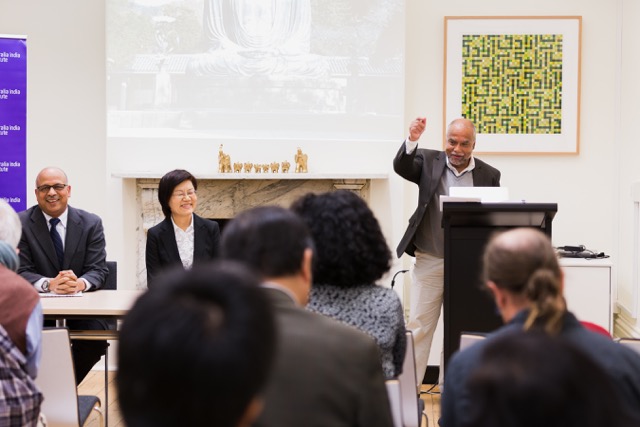 Professor Jain, Consul-General Haneda, and Professor D'Costa.